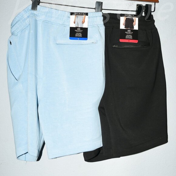 2 pairs Infinity Men's Luxe Shorts-Price is for 2 - Picture 1 of 11